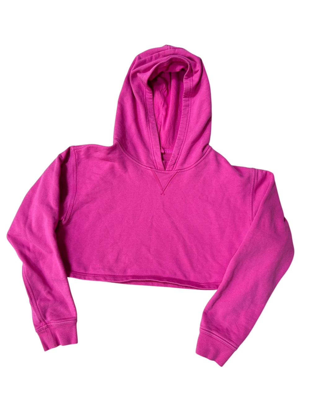 Lululemon All Yours Cropped Hoodie Sonic Pink Size 8 W3DTNS - Picture 6 of 8